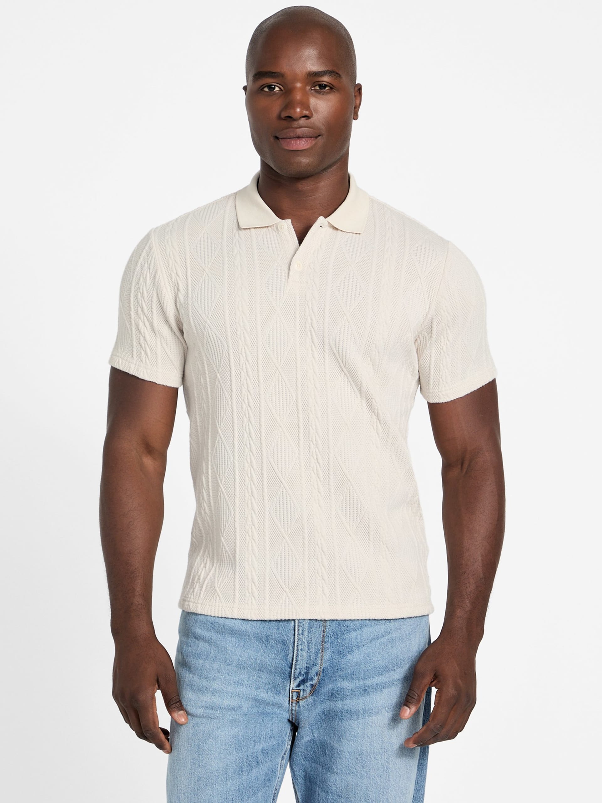 Polo de malha texturizada Olin