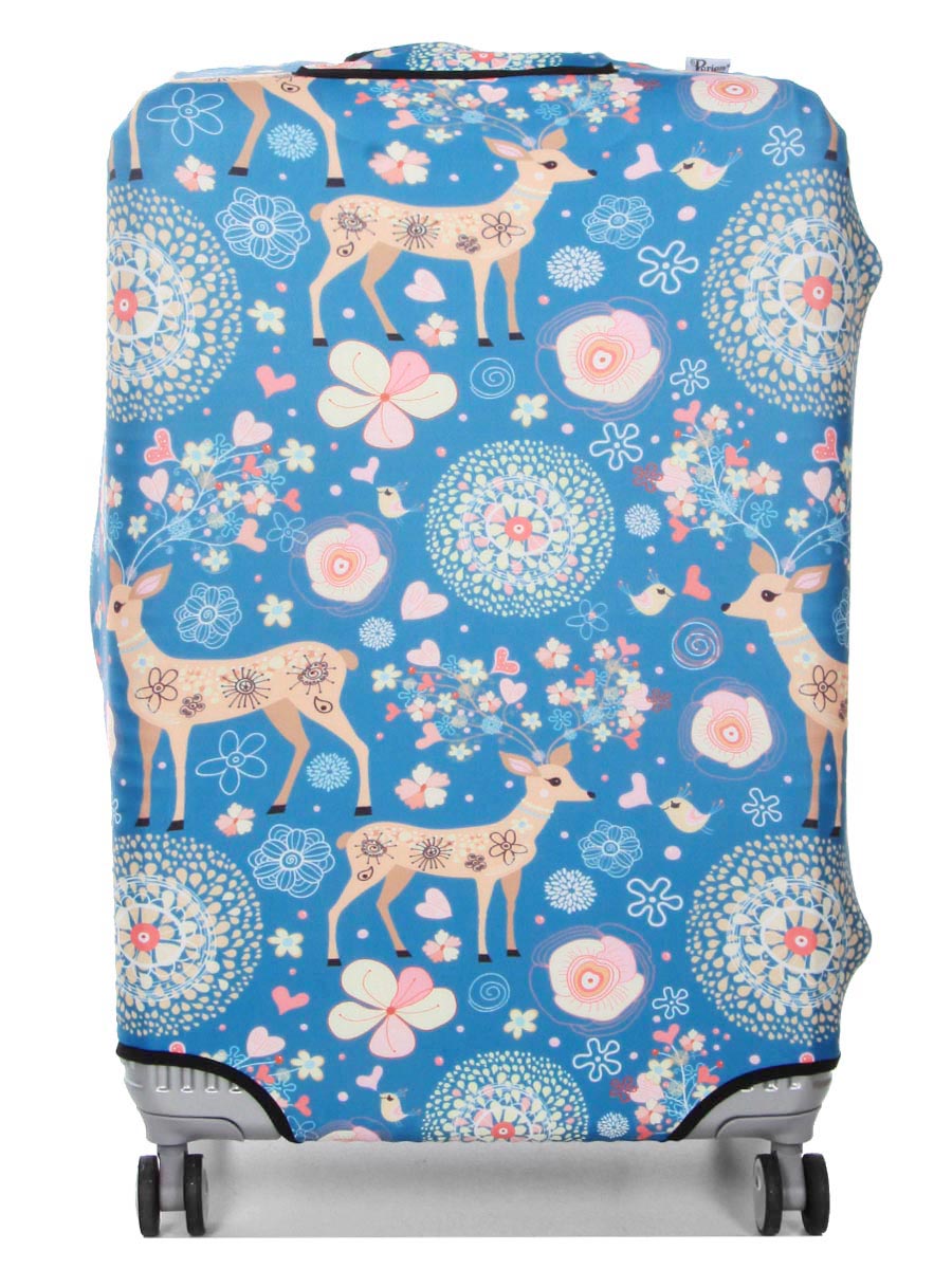 Housse de valise Periea Blue Animals L