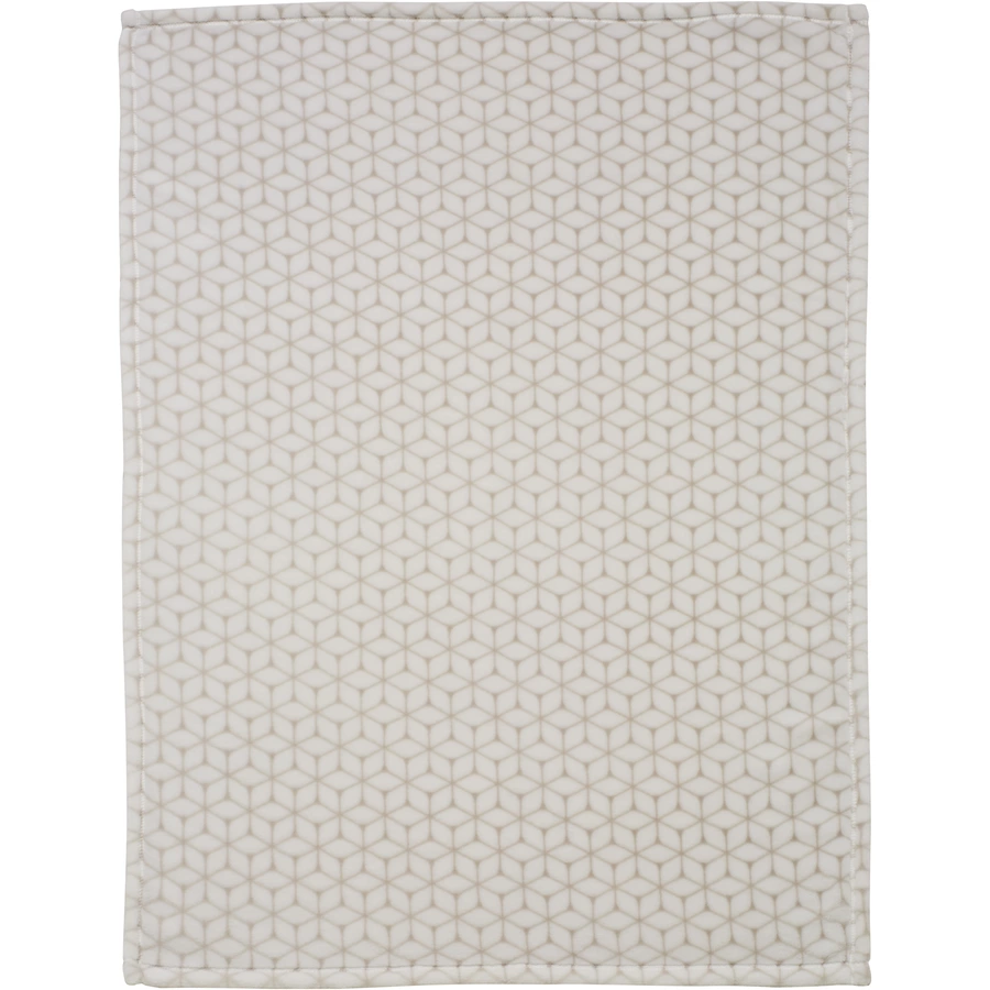 Alvi Microfaserdecke Raute taupe 75 x 100 cm