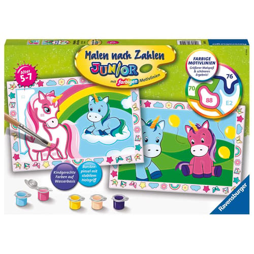 Ravensburger Malen nach Zahlen Zauberhafte Einhörner