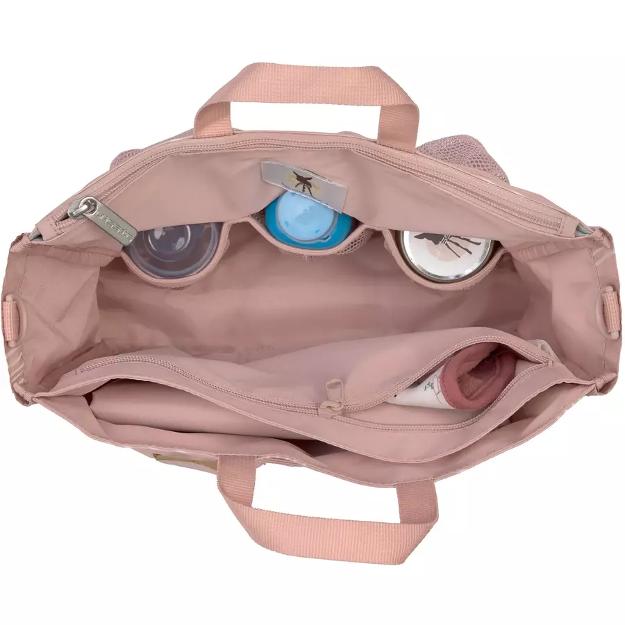 LÄSSIG Wickeltasche Casual Multitalent Organizer Soft Stripes rose