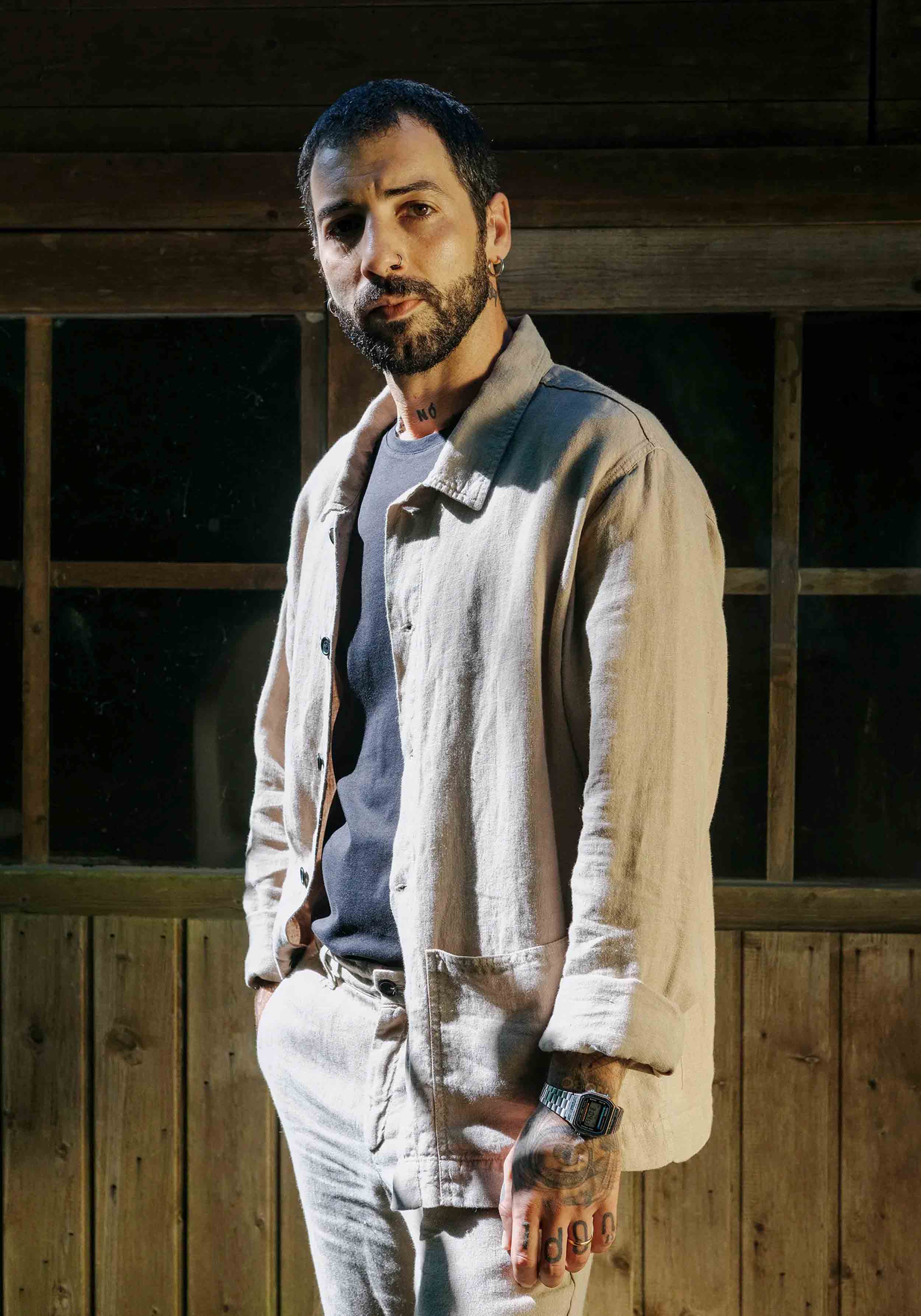 Carpasus Leinen-Overshirt Ilha Desert
