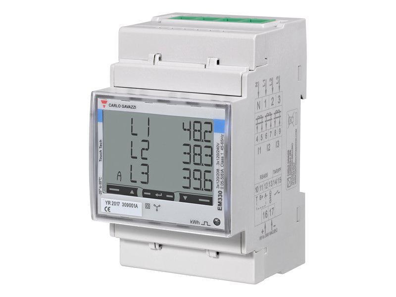 Carlo Gavazzi Dreiphasen-Energiezähler EM330 Wandleranschlu Energiezähler EM 330 MID (Schweiz)