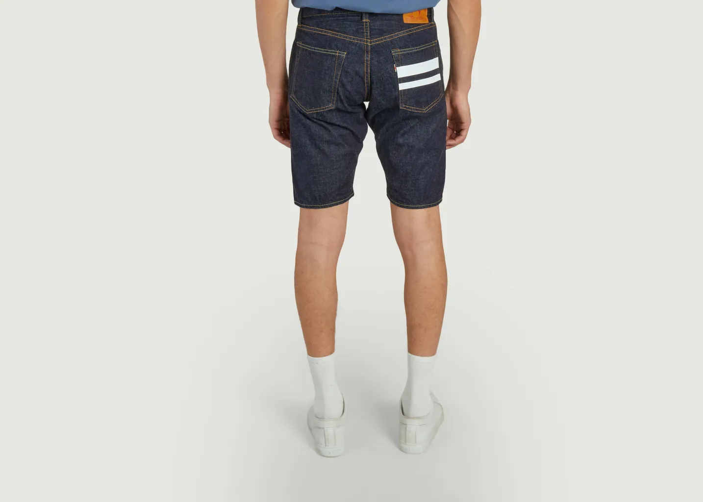 Short Droit Slim13oz Denim Momotaro Jeans