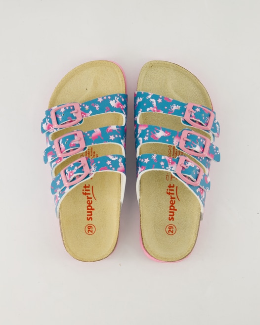 Superfit Fußbettpantoffel Pantoletten in Blau