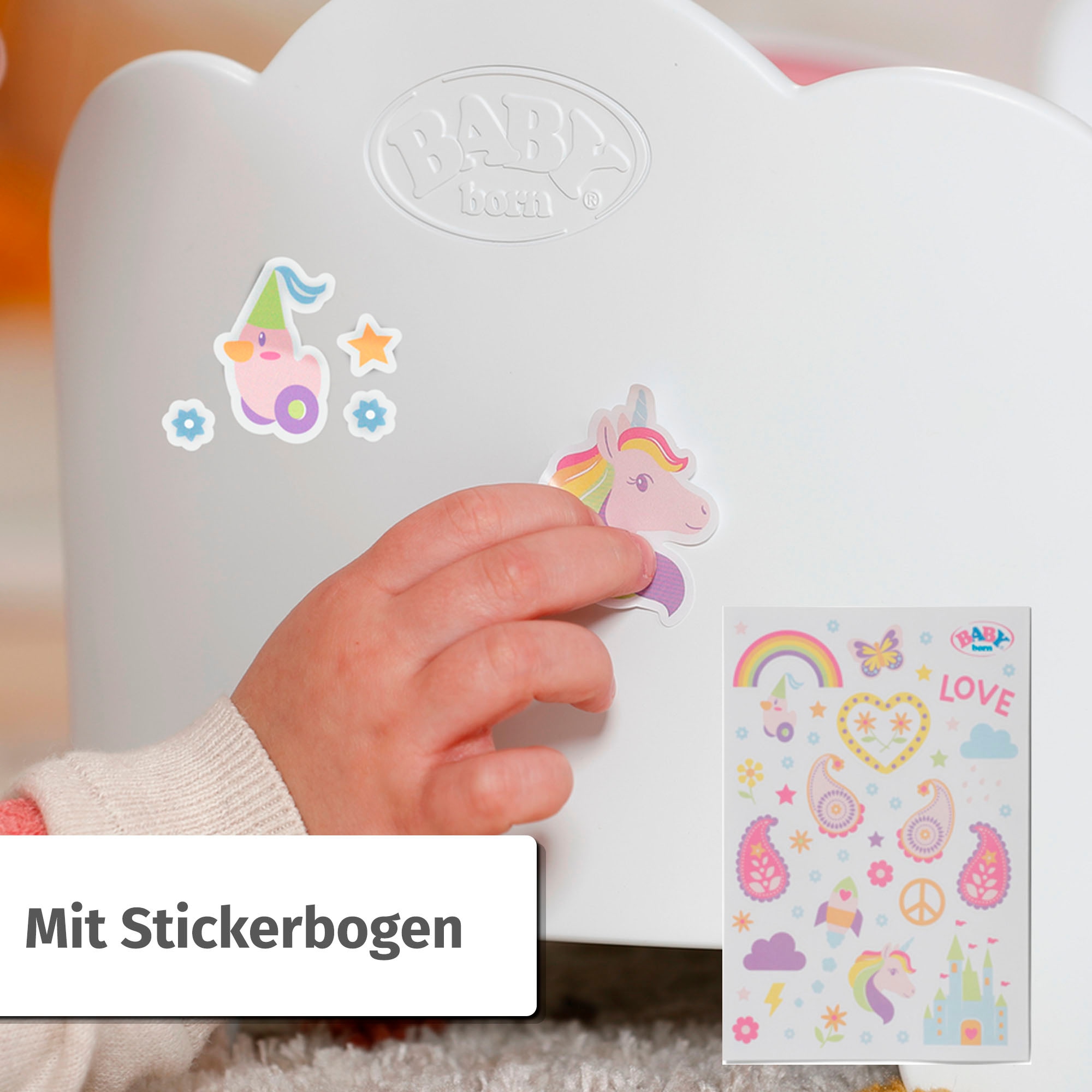 Baby Born Puppenbett »Regenbogen« mit Licht- und Soundeffekt