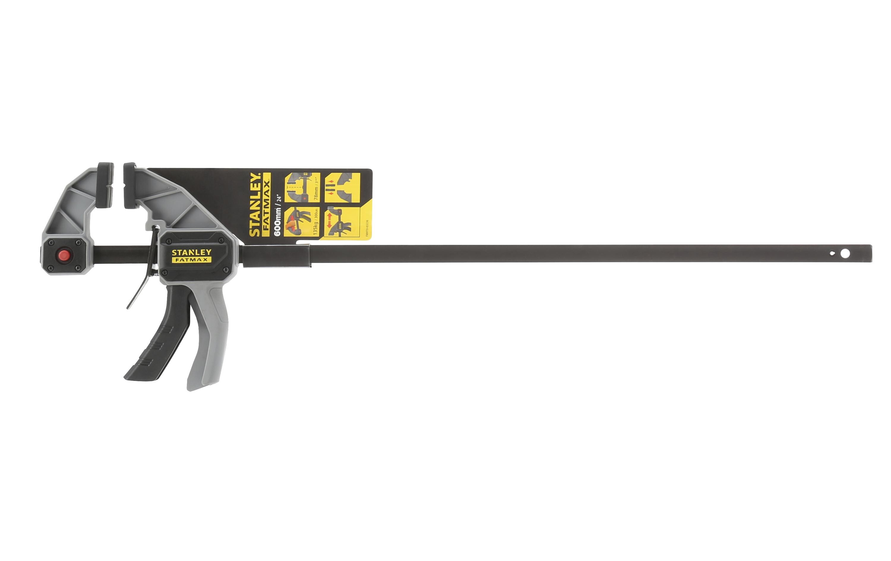 Einhandzwinge Fatmax L, 600 mmEinhandzwinge I-Profil-Schiene