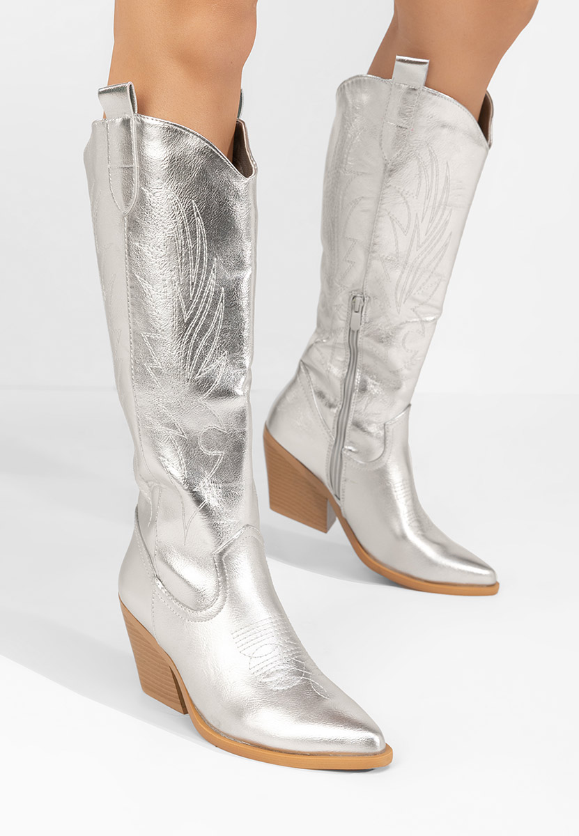Santiag femme argent Celina