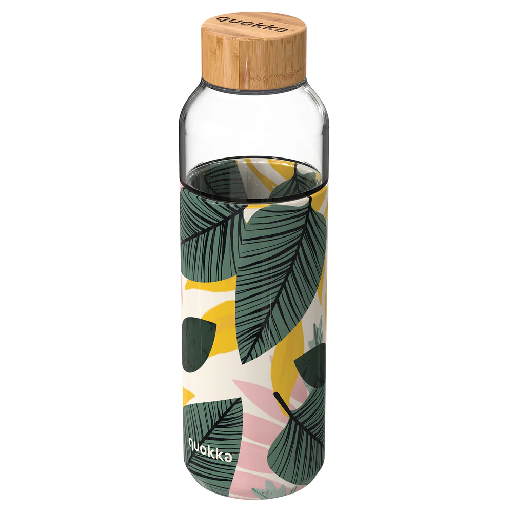 Bouteille en verre Flow autumn leaves 66 cl Quokka