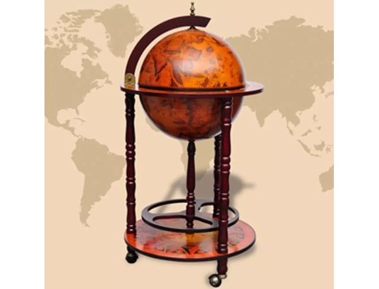 VIDAXL - Support de vin sous forme de globe bois d'eucalyptus