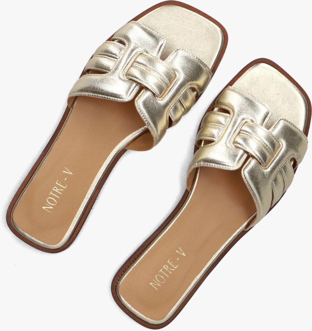 gouden notre-v slippers as-14135