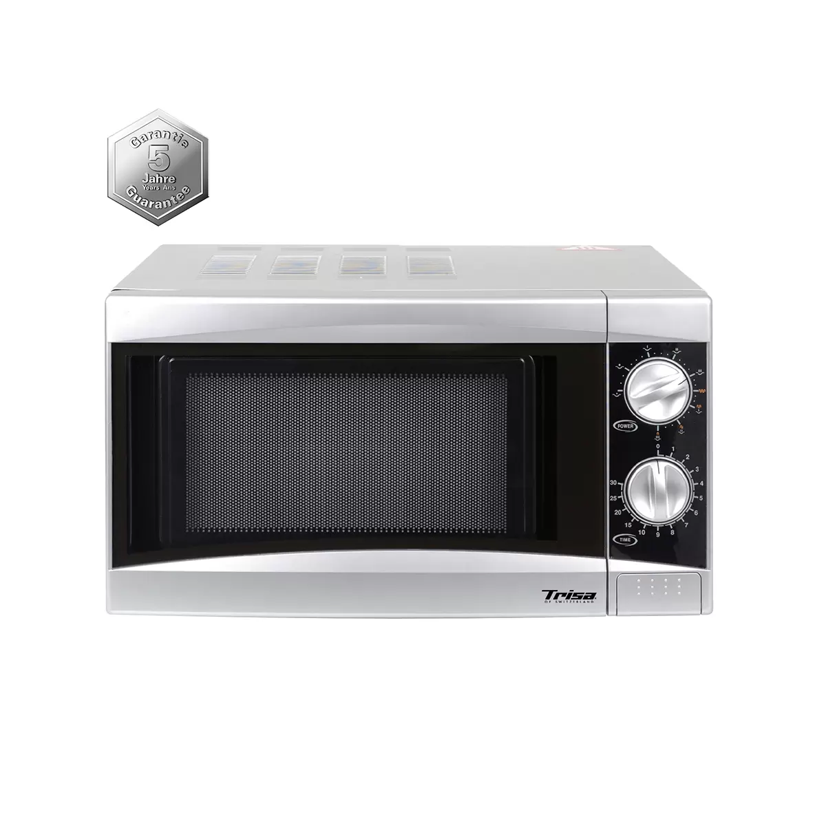 Mikrowelle Micro Plus silber,schwarz