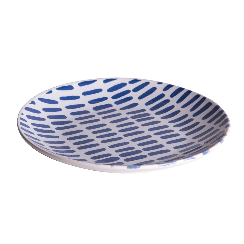 Assiette à dessert Santiago bleu 21 cm (lot de 6) Table passion