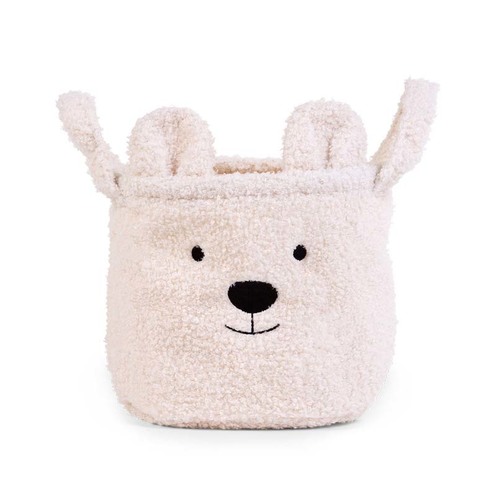 Panier Teddy 25x20x20 Ecru - CHILDHOME