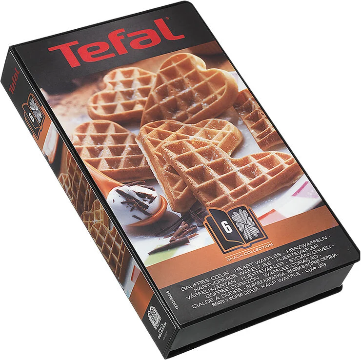 Tefal Snack Collection - Box 6: Hjerteformede vafler Sort