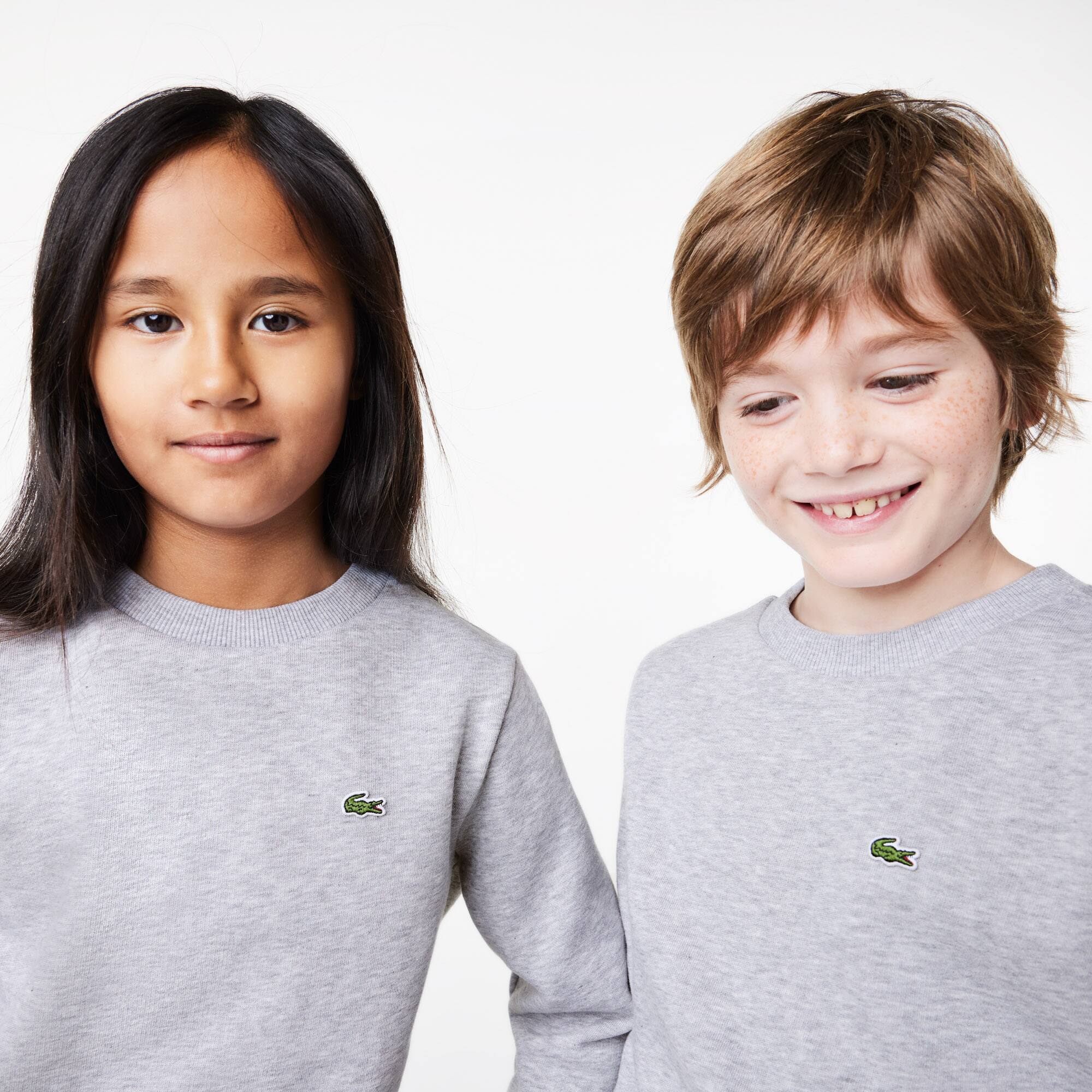 Kinder LACOSTE Sweatshirt aus Baumwoll-Flanell Pullover & Sweatshirts - Grau - Lacoste - Kinder