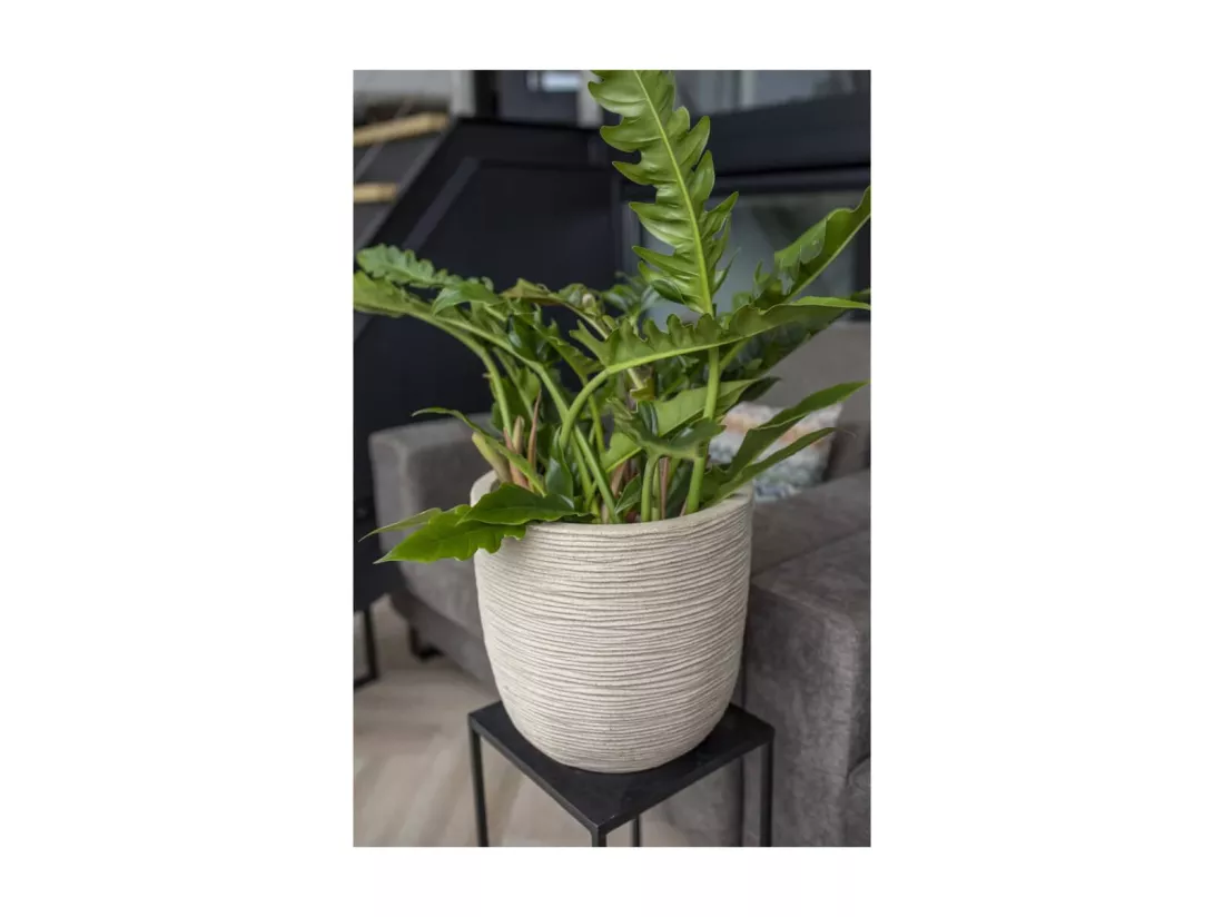 Pot à fleurs Waste Rib 35x34 cm Beige terrazzo