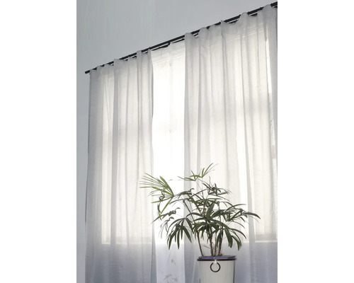 Dubbele gordijnroedeset, cilindervormig, zwart, 160 cm, Ø 20 mm