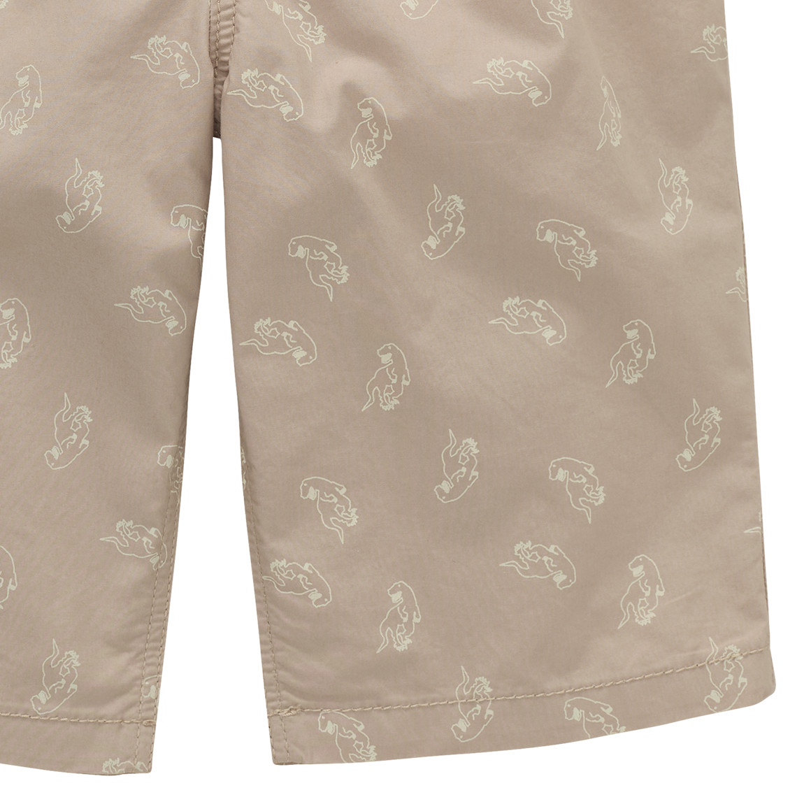 Topolino Jungen Shorts mit Dinosaurier-Prints beige