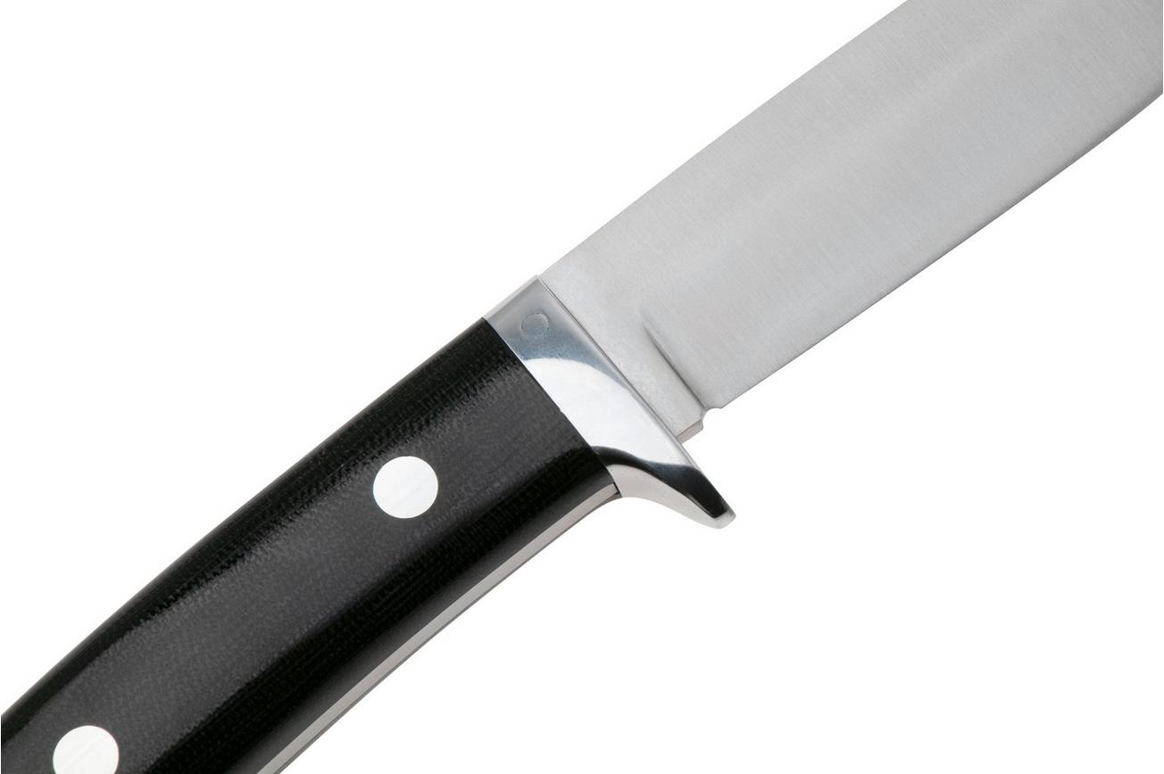 Bark River Wilderness 5 CPM Cru-Wear, Black Canvas Micarta, vaststaand mes