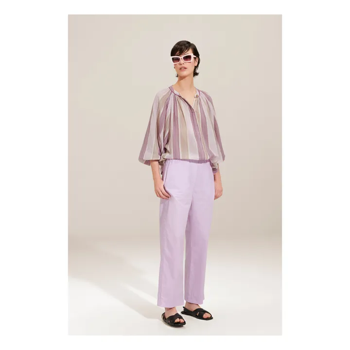 BELLEPIECE Blouse Jeff Combo Rayures | Violet