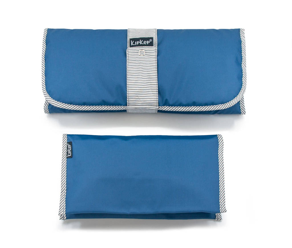 Napper combi: verschoonmatje + luieretui denim blue