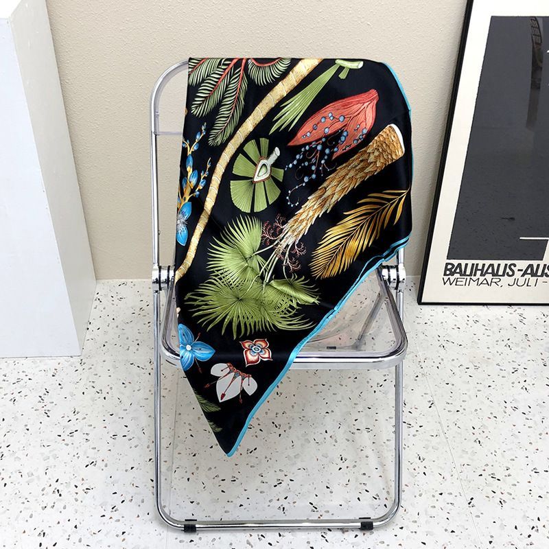 Frior - Palmboomprint zijden sjaal