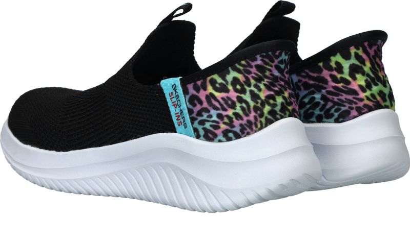 Skechers Ultra Flex 3.0 Colory Wild Slip-Ins Sneakers Zwart Meisjes