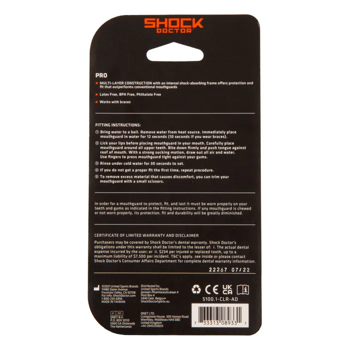 Shock Doctor BP8090 MG Pro Gebitsbeschermer