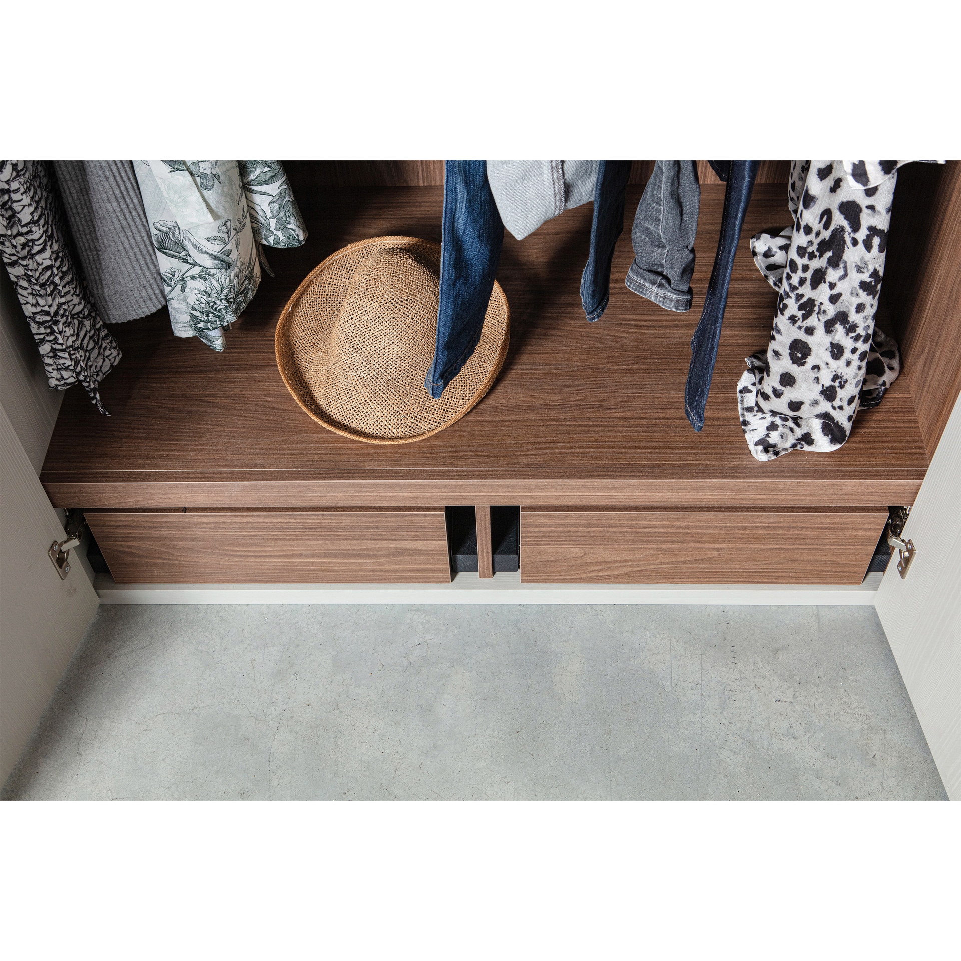 Kleiderschrank RENS 165 x 210 cm Kieselgrau
