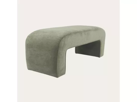 Banc tapissé Vert 120x46