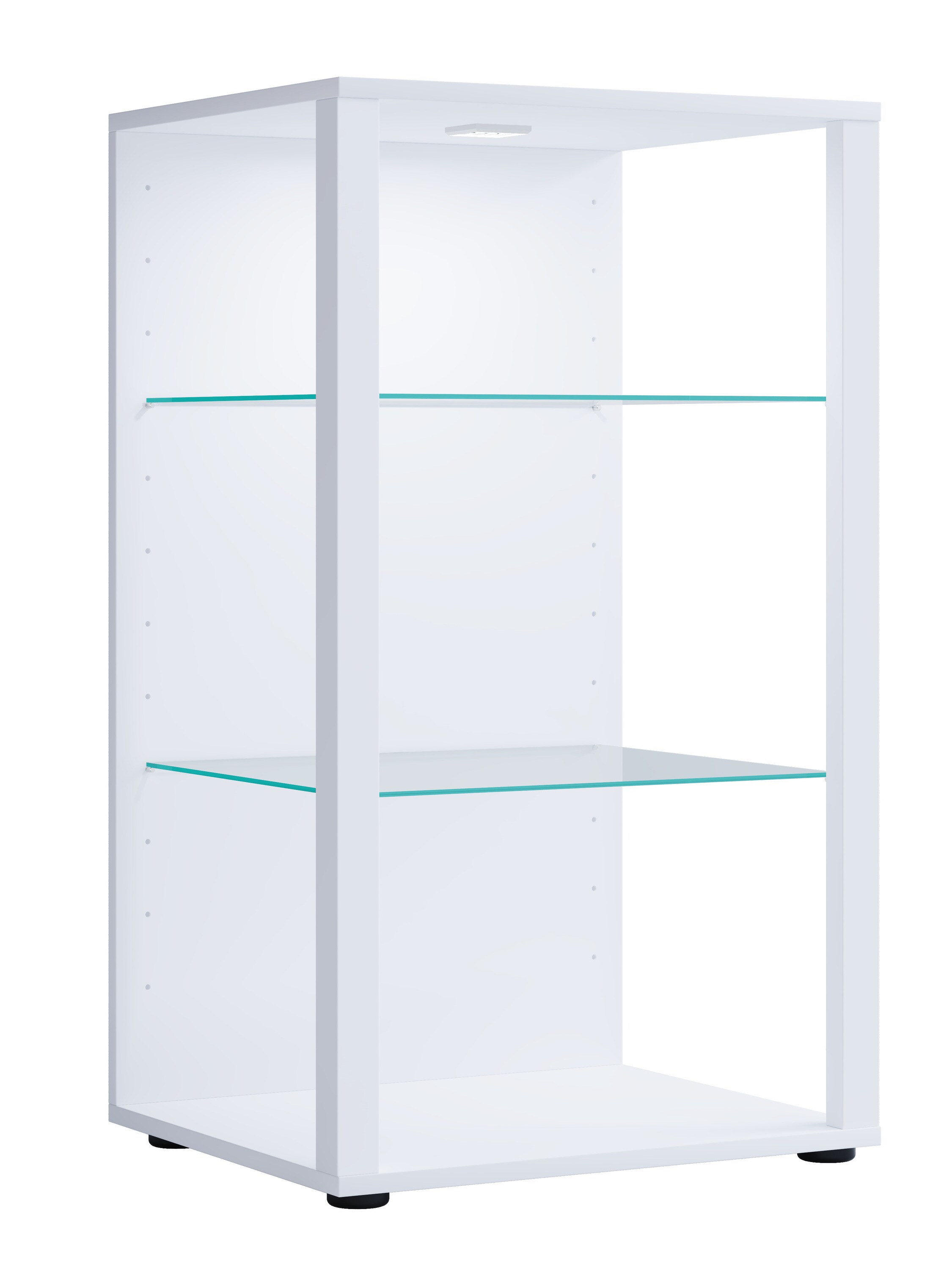 VCM Holz Glas Vitrine Sammelvitrine Glasvitrine Schaukasten Standvitrine Glasol XL