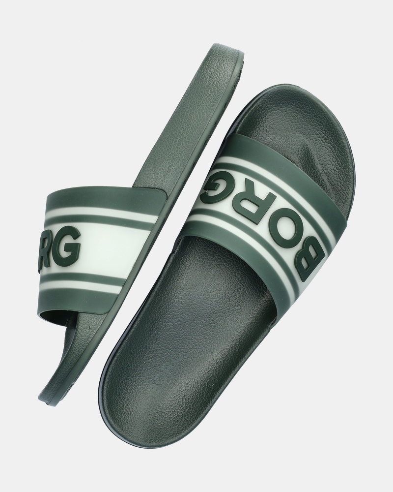 Bjorn Borg Knox Badslippers  - groen