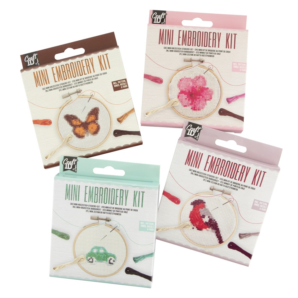 Craft ID - Mini broderikit - Fugl