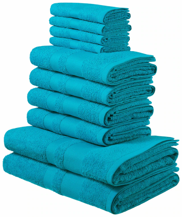 my home Handtuch Set »Vanessa, 10-tlg Handtuch-Set, in Standard- und Premium-Qualität, weich« Set 100% Baumwolle, Duschtücher, Handtücher, Gästetücher, mit Bordüre