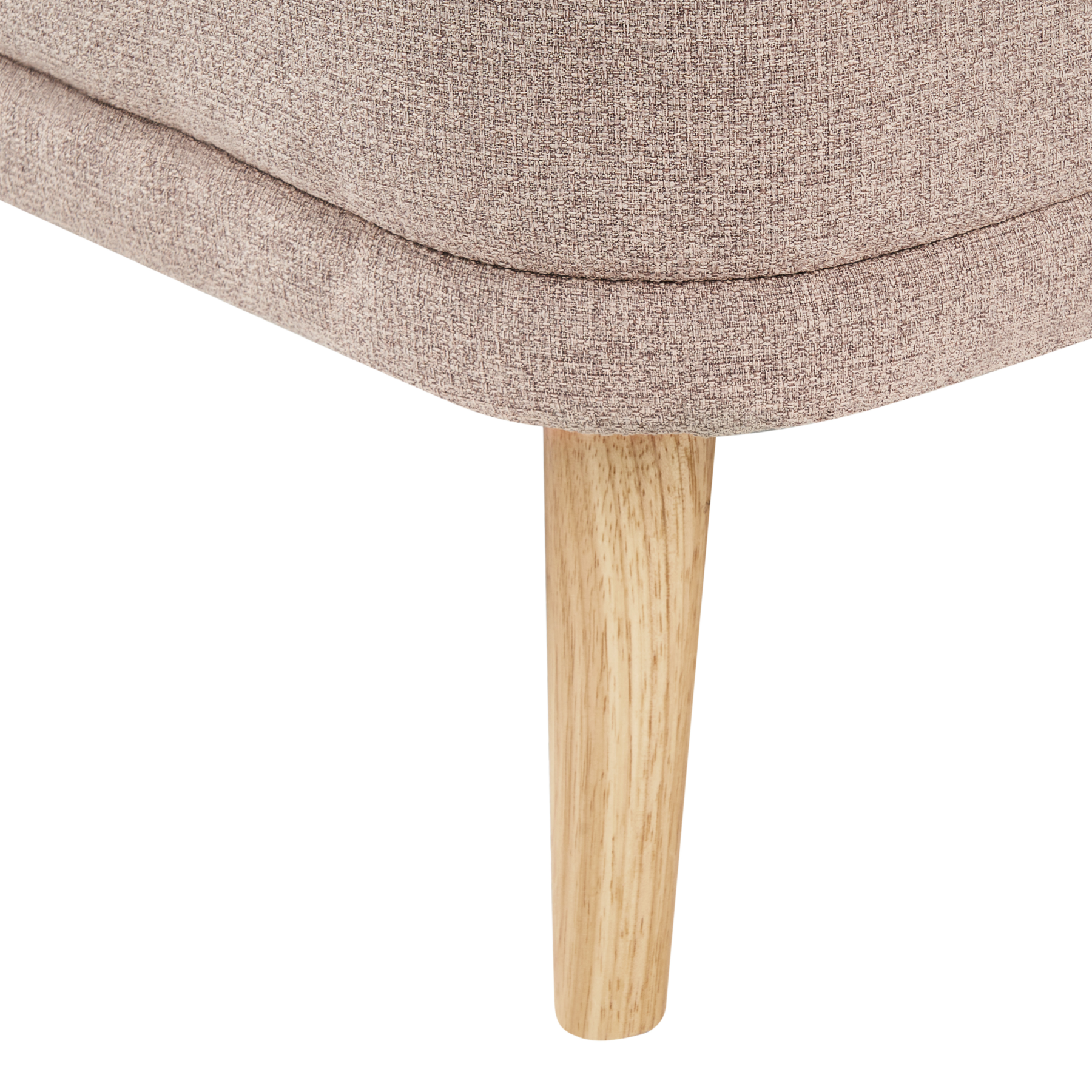 Beliani - TANLAY - Chaise longue - Lichtbruin - Polyester
