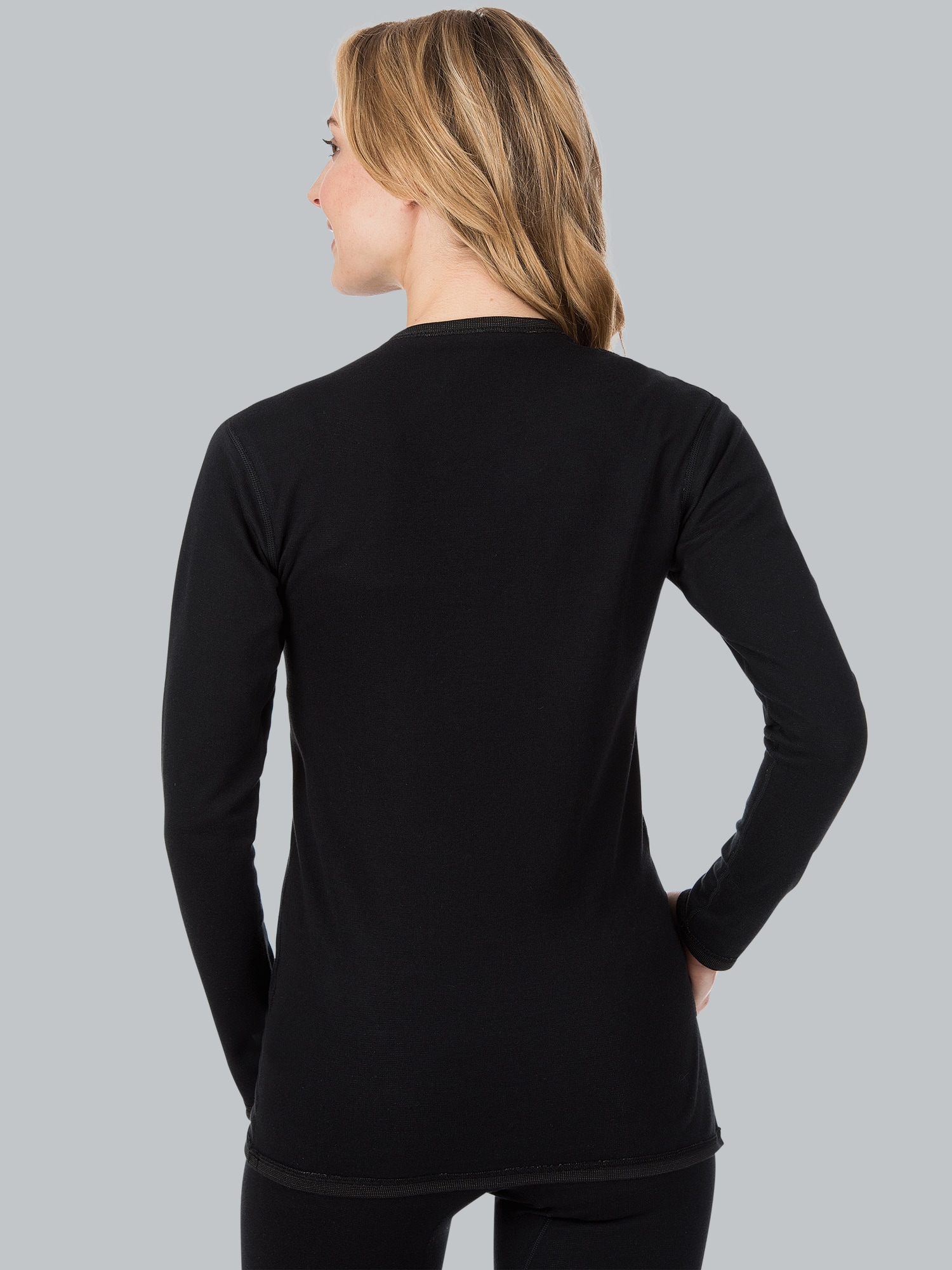 Langarm Funktionsshirt Schwarz
