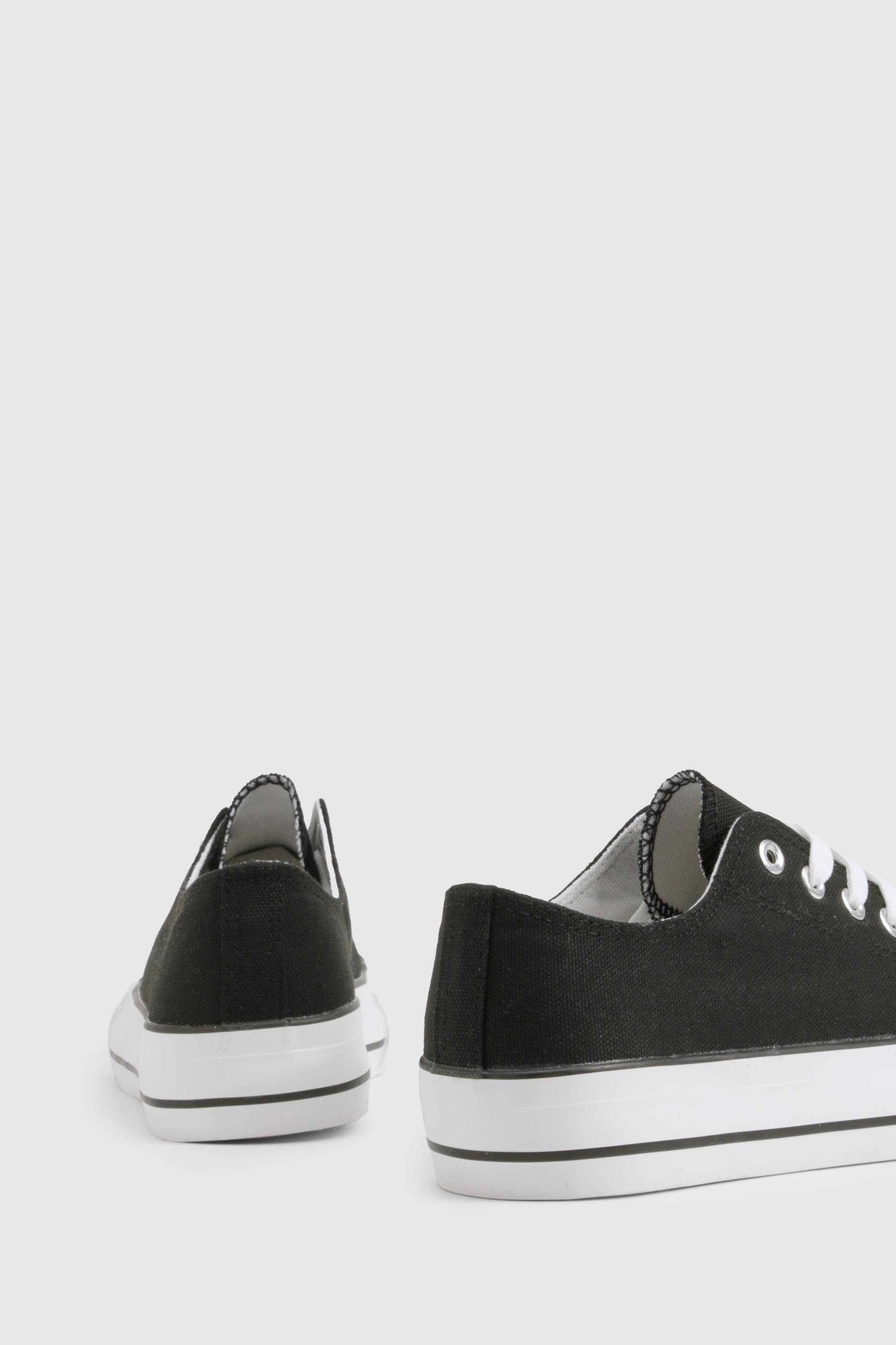 boohoo Baskets basses à plateforme à lacets