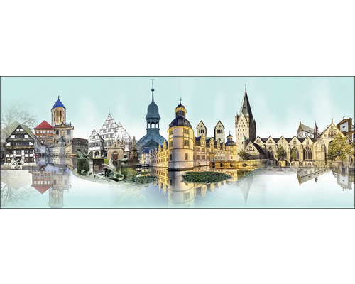 Glasschilderij Paderborn VIII 80x30 cm