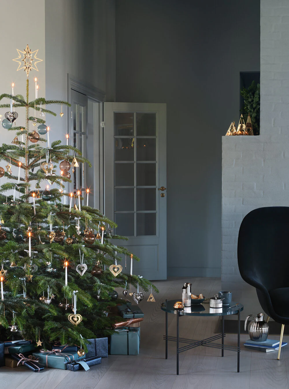 Georg Jensen  Topstjerne, stor - forgyldt