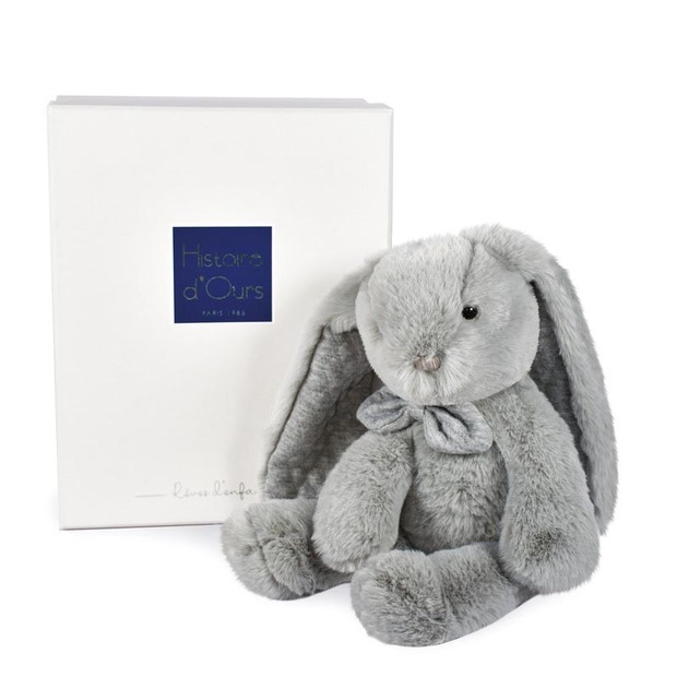 Preppy Chic Lapin Gris Perle 30 cm - HISTOIRE D'OURS