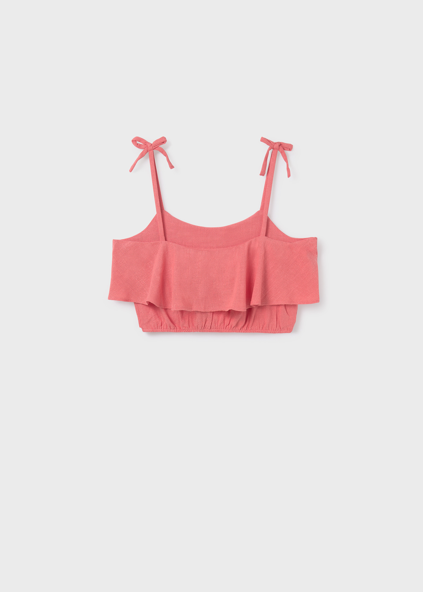 Top cropped de alças Better Cotton Flamingo Girl
