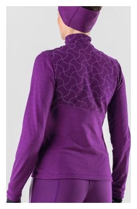 Haut Loeffler pour femme à manches longues avec couche intermédiaire Hywa Grace Transtex® - Violet