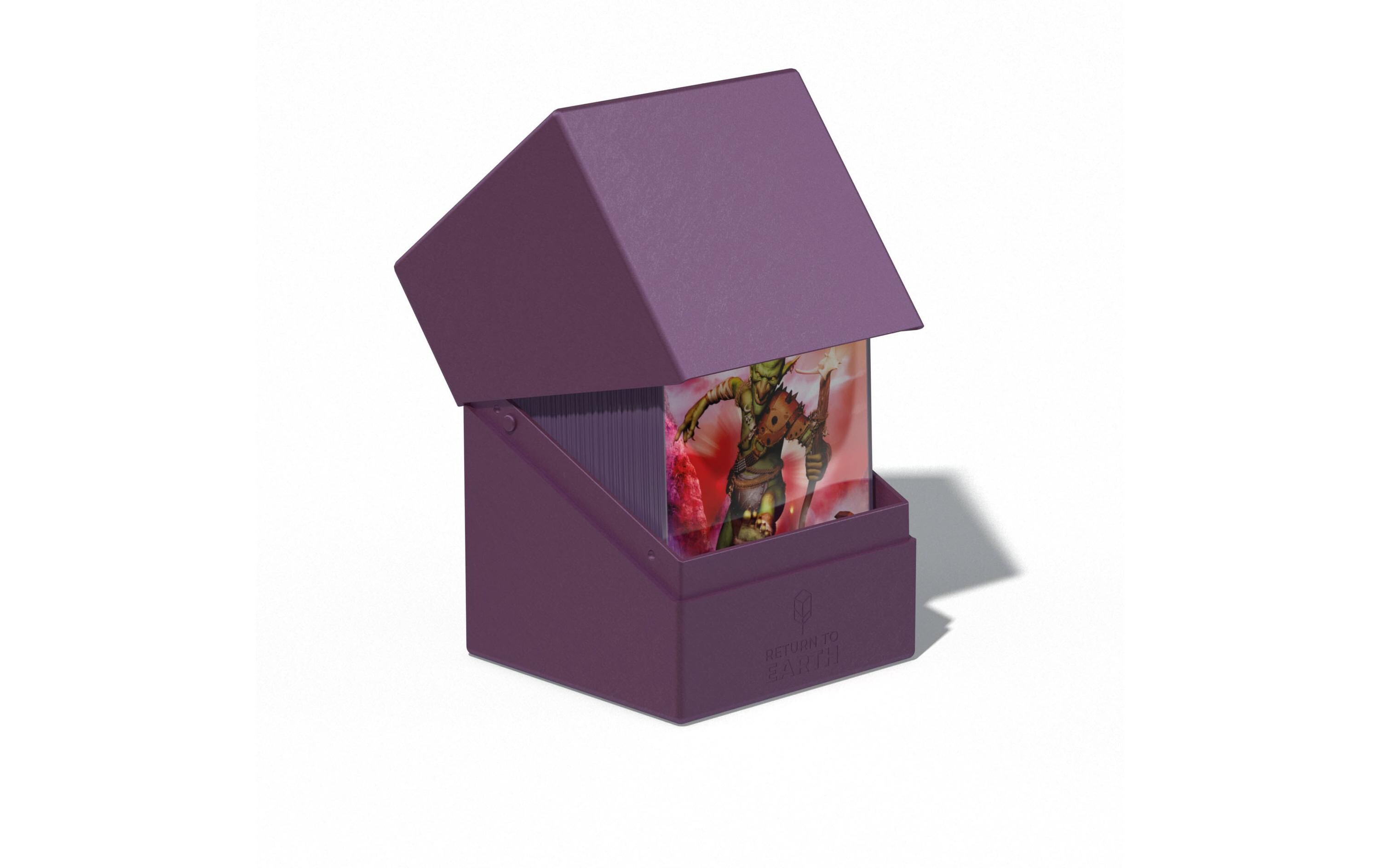 Kartenbox Return To Earth Boulder Deck Case 100+ ViolettHochwertige Aufbewahrungsbox für Karten der Standardgrösse