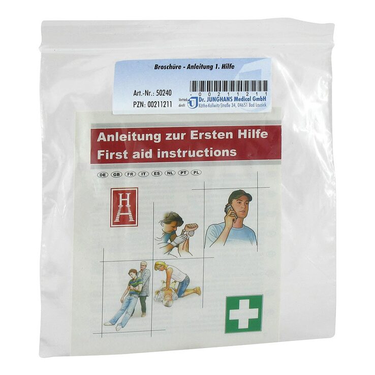 Erste Hilfe Anleitung Broschüre, 1 St