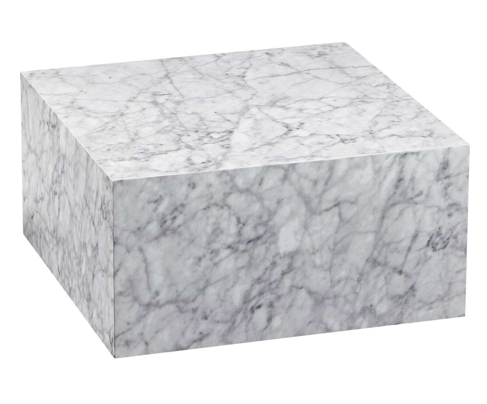 Couchtisch 60 x 60 cm Marmor Optik Grau