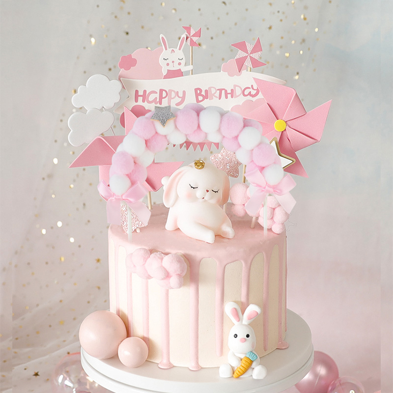 Kuchenstecker Baby Shower Tortenstecker Topper Dekoration für Torten / Kuchen - Rosa