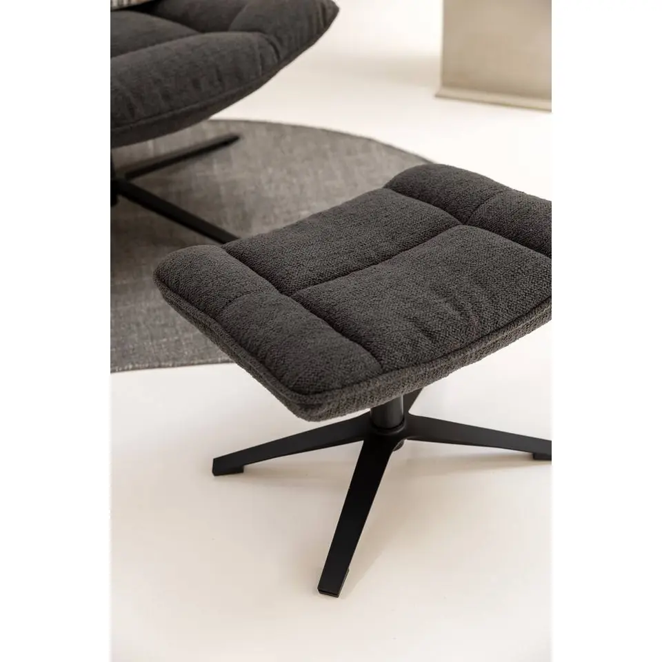 Draaifauteuil Emily - donkerbruin