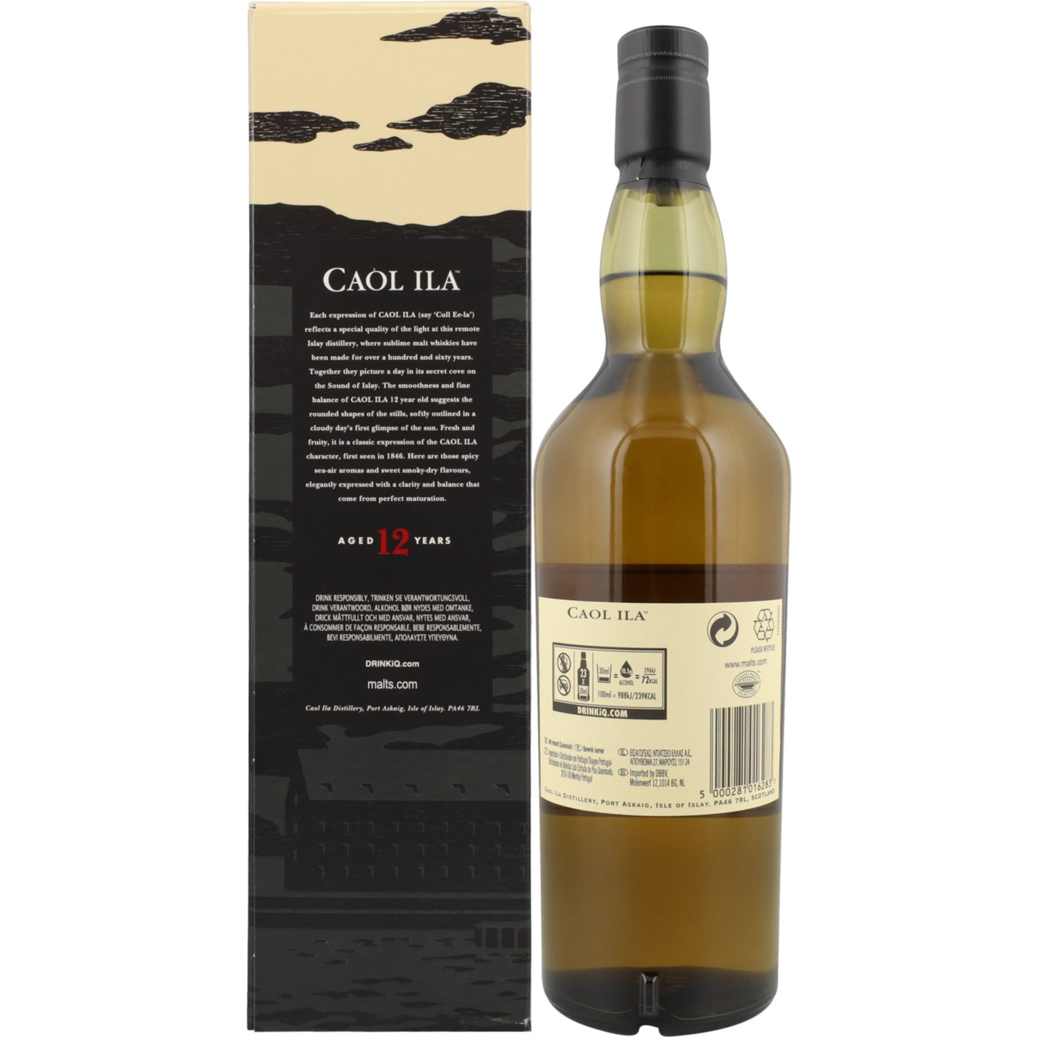 Caol Ila Whisky Single Malt 12 Years -70cl