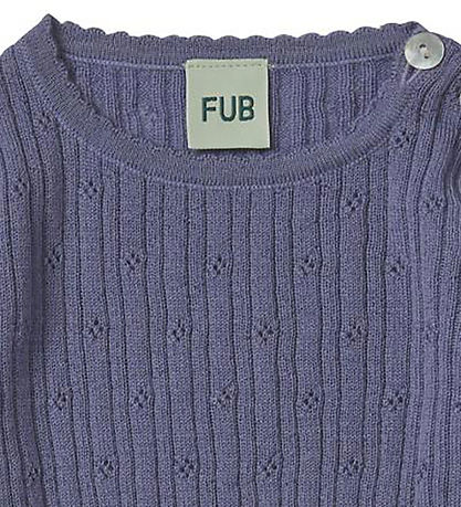 FUB Body l/æ - Uld - Dusty Violet m. Hulm?nster